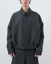 Jiji Jacket - Charcoal Herringbone