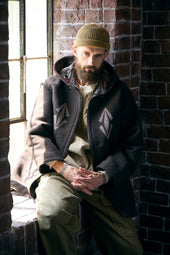 Man Waiting Coat Rag Jacquard
