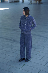 Welt Trouser Denim - Indigo Snow Nep