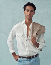 Western Shirt Linen Canvas