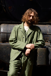 【ナイジェル・ケーボン】UNISEX / ワークスーツジャケット - スラブサテン / JK04 WORK SUIT JACKET - SLUB SATEEN