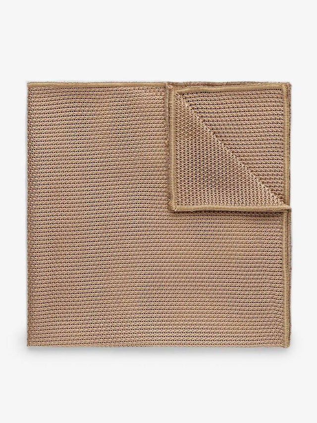 Beige Grenadine Pocket Square