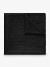 Black Grenadine Pocket Square