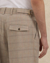 Pantalon Large Carreaux