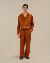 Pantalon Elastiqu Jacquard