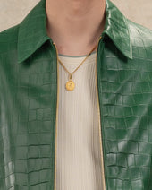 Veste Cuir Croco