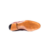 Half Brogue Derby In Mid Scotch Grain Leather