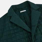 Fulham Green Single Breasted Quilted Blazer