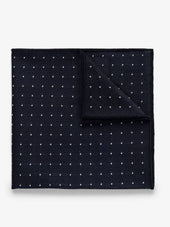 Blue Grenadine Pocket Square Dot