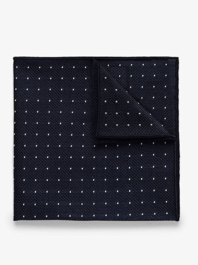 Blue Grenadine Pocket Square Dot