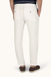 Linen Chino Pants With Drawstring
