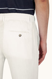 Linen Chino Pants With Drawstring