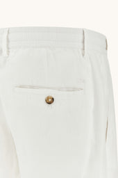 Linen Chino Pants With Drawstring