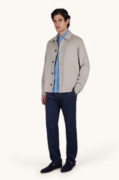 Silk And Stretch Cotton Chino Pants