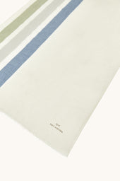 Cotton Scarf With Striped Pattern