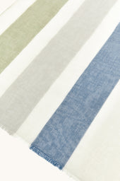 Cotton Scarf With Striped Pattern