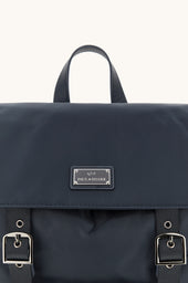 Milano Nylon Backpack With Leather Trims