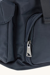 Milano Nylon Backpack With Leather Trims