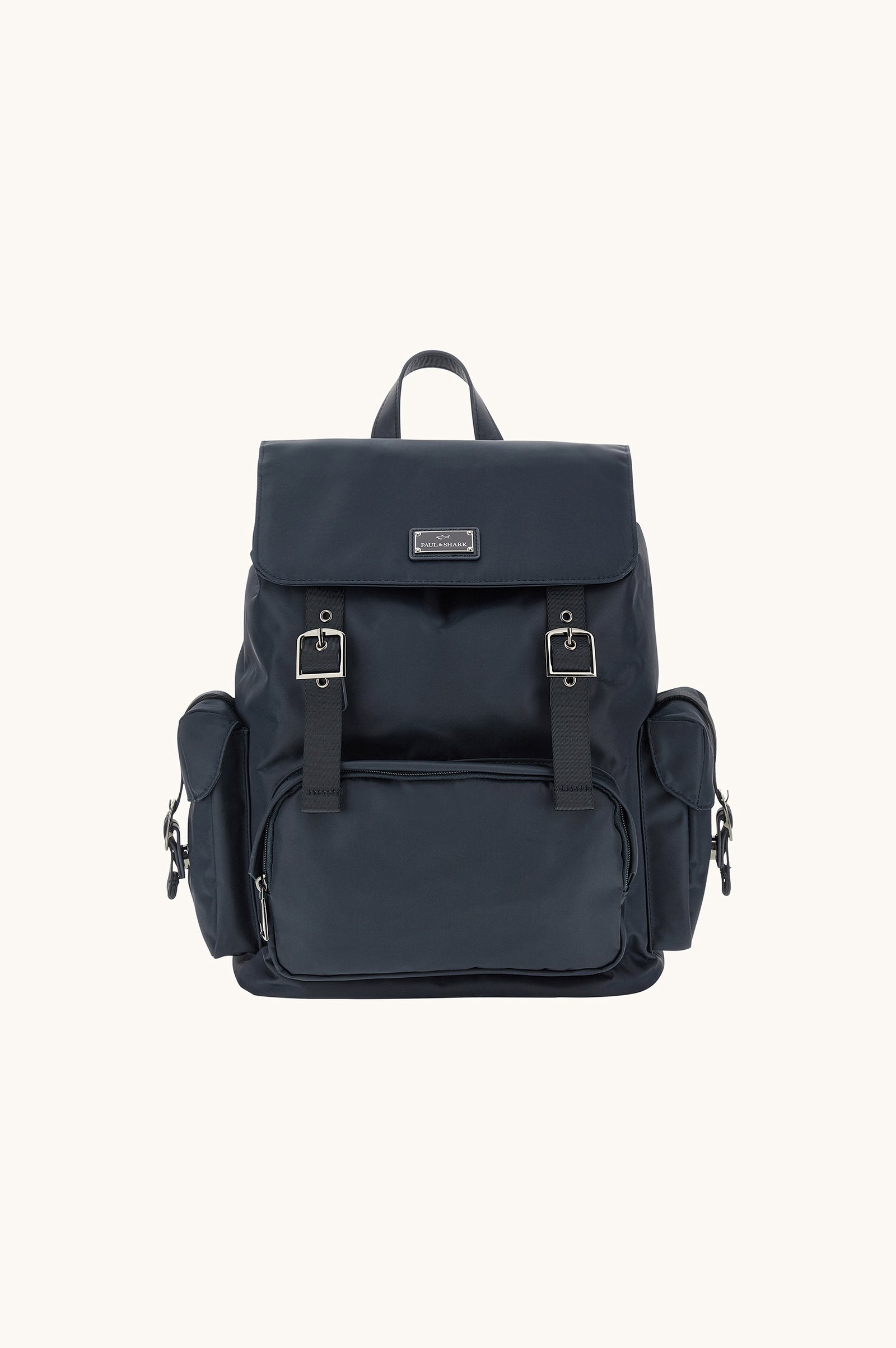 Milano Nylon Backpack With Leather Trims
