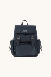Milano nylon backpack with leather trims