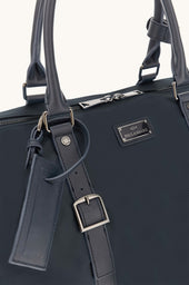 Milano Nylon Duffel Bag With Leather Trims