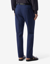 Pants 1 Pince Navy In Lana