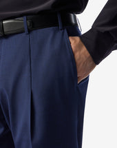 Pants 1 Pince Navy In Lana
