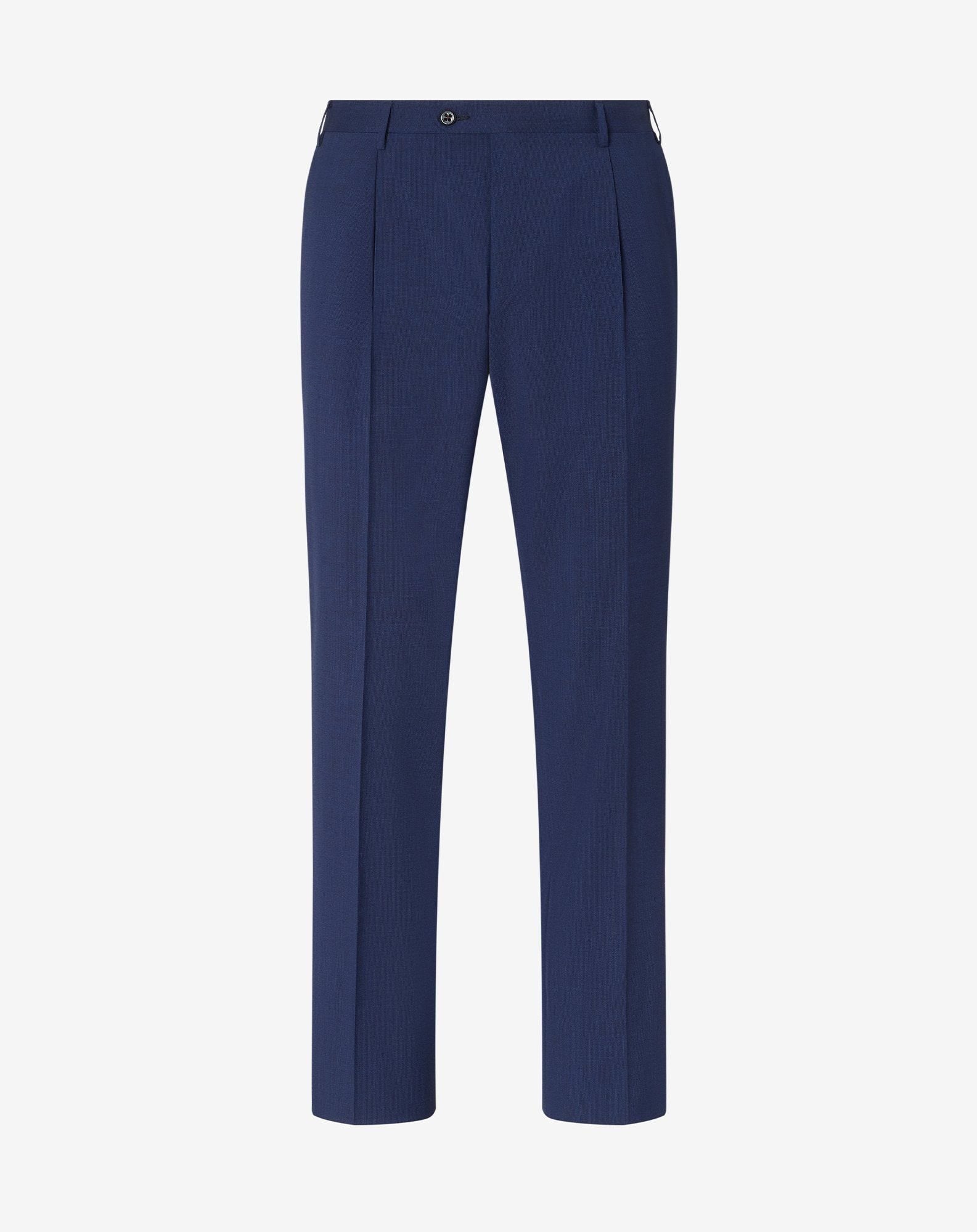Pants 1 Pince Navy In Lana