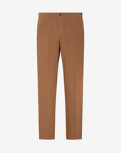 Pants Ruggine In Puro Lino