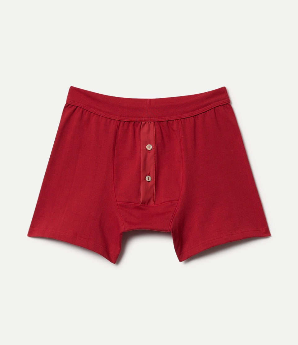 255 Loopwheeled Midweight Button Fly Boxer