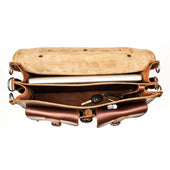 Front Pocket Leather Briefcase
