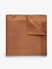 Brown Pocket Square Cotton