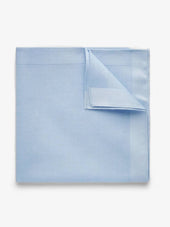 Light Blue Pocket Square Cotton