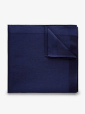 Dark Blue Pocket Square Cotton