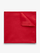 Red Pocket Square Cotton