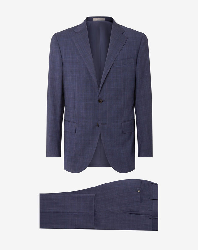 Suit blu in tropical di lana