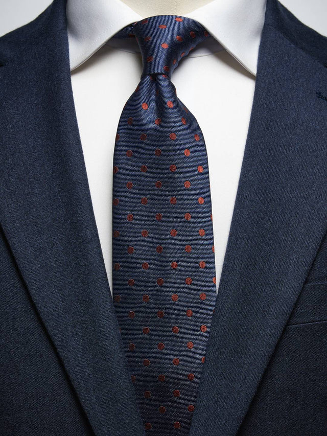 Blue & Orange Tie Dot