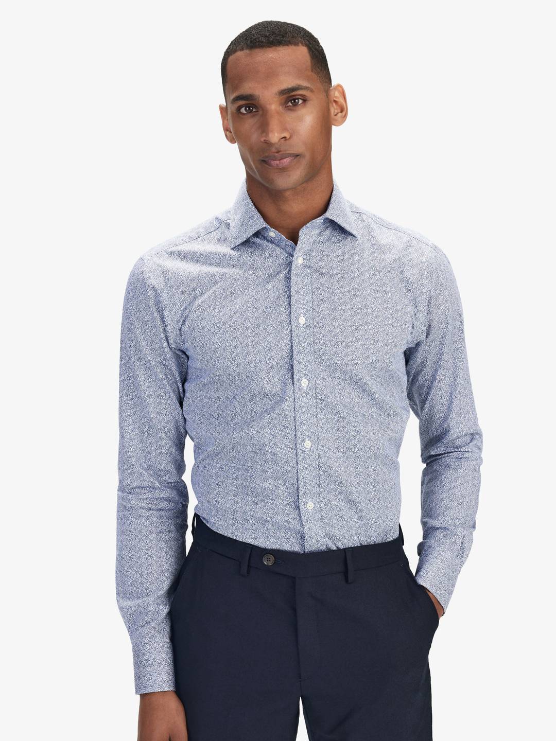 Light Blue Floral Shirt