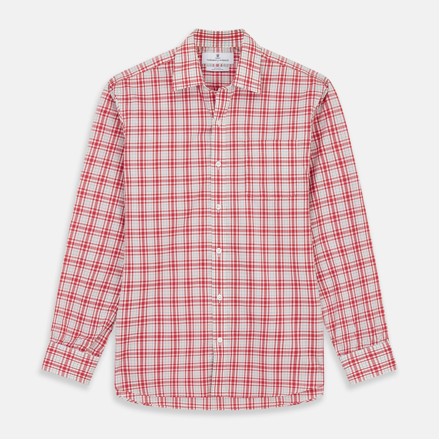 Red Check Cotton Weekend Fit Finch Shirt