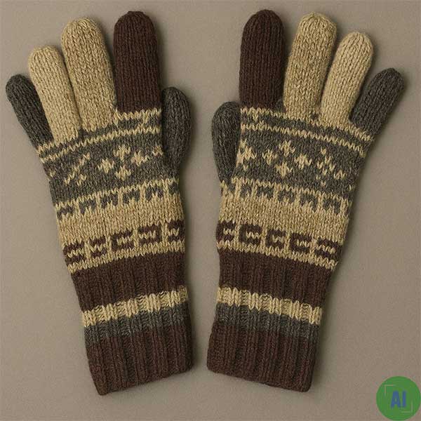 25a Fairisle Gloves 100 Rennies Shetland