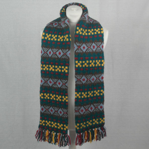 25C Fairisle Scarf - 100% Aran - From Inverallan Knitters
