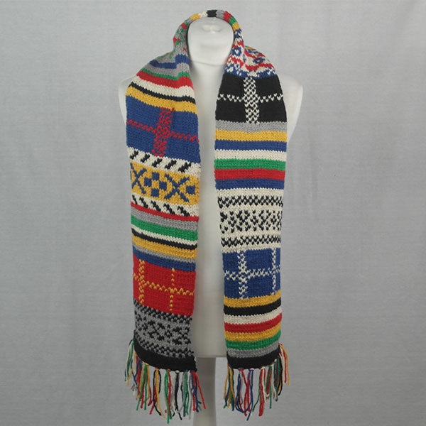 25K Tartan, Fairisle & Striped Scarf - 100% Aran