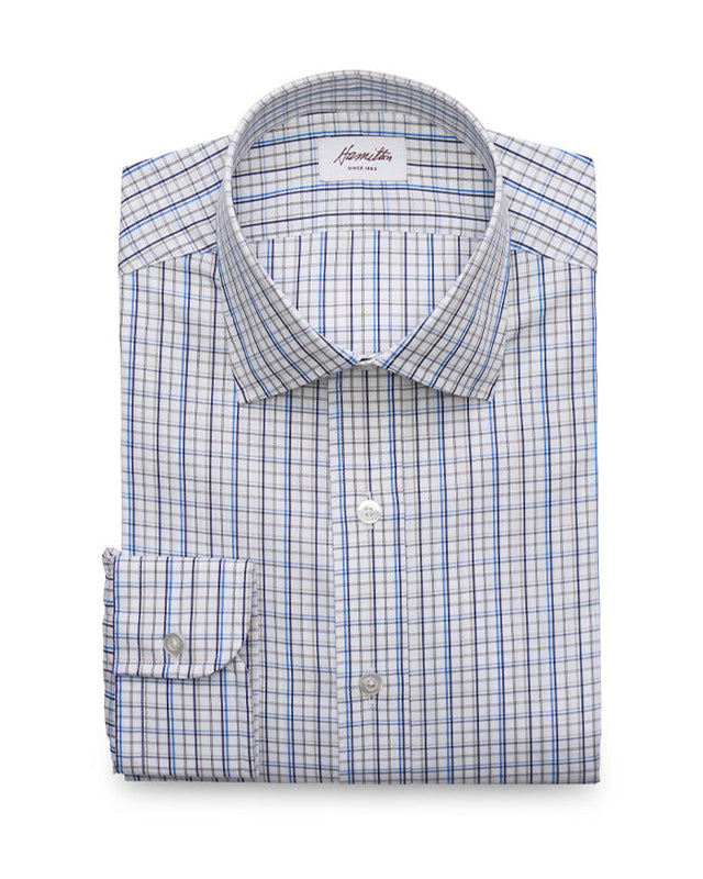 Higgins Check (Tan/Blue)