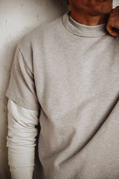 Short Sleeve Organic Terry Boxy Crew