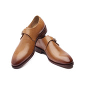 Sylvain Single Monk Strap Natural Hand Welted Classics Collection