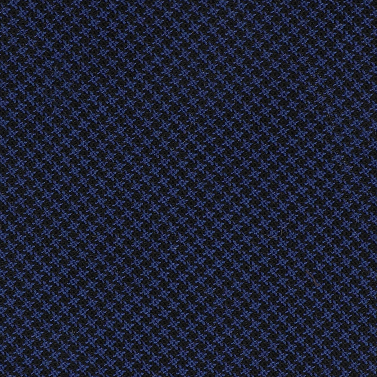 Houndstooth Bespoke Wool Tie Navy