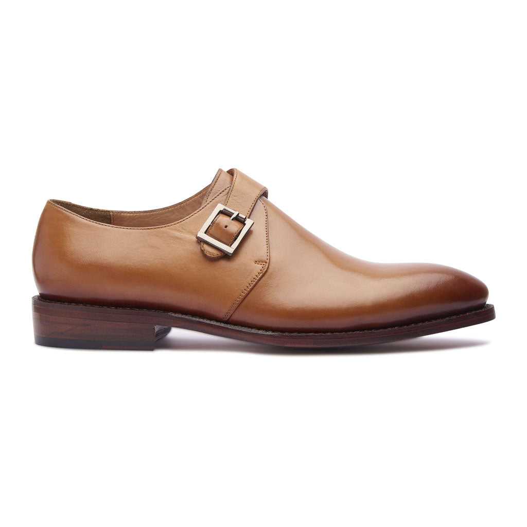 Sylvain Single Monk Strap Natural Hand Welted Classics Collection