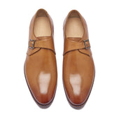 Sylvain Single Monk Strap Natural Hand Welted Classics Collection
