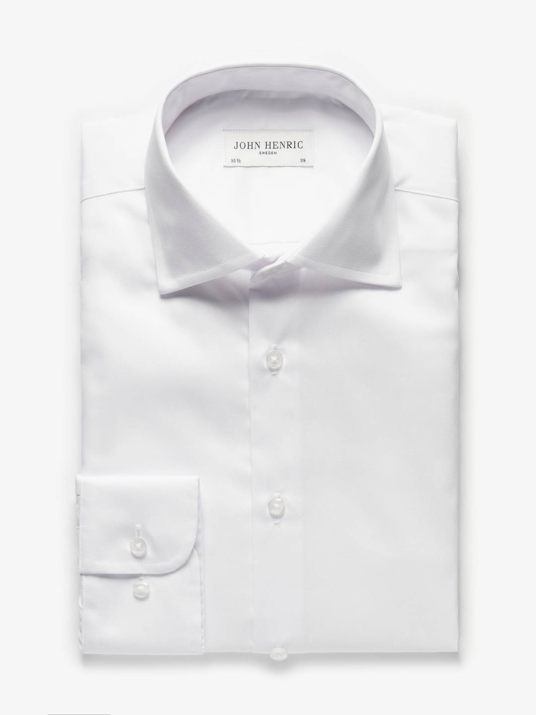 White Slim Fit Twill Shirt