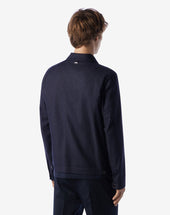 Giubbino Navy In Pura Seta